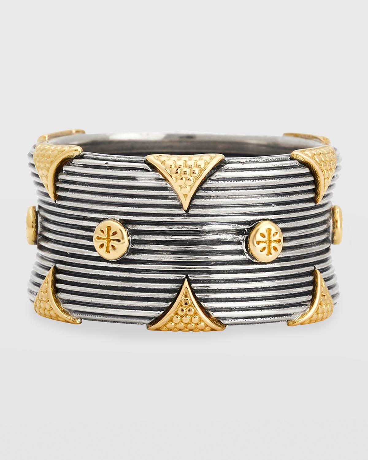 Konstantino Delos Two-Tone Band Ring, Size 7