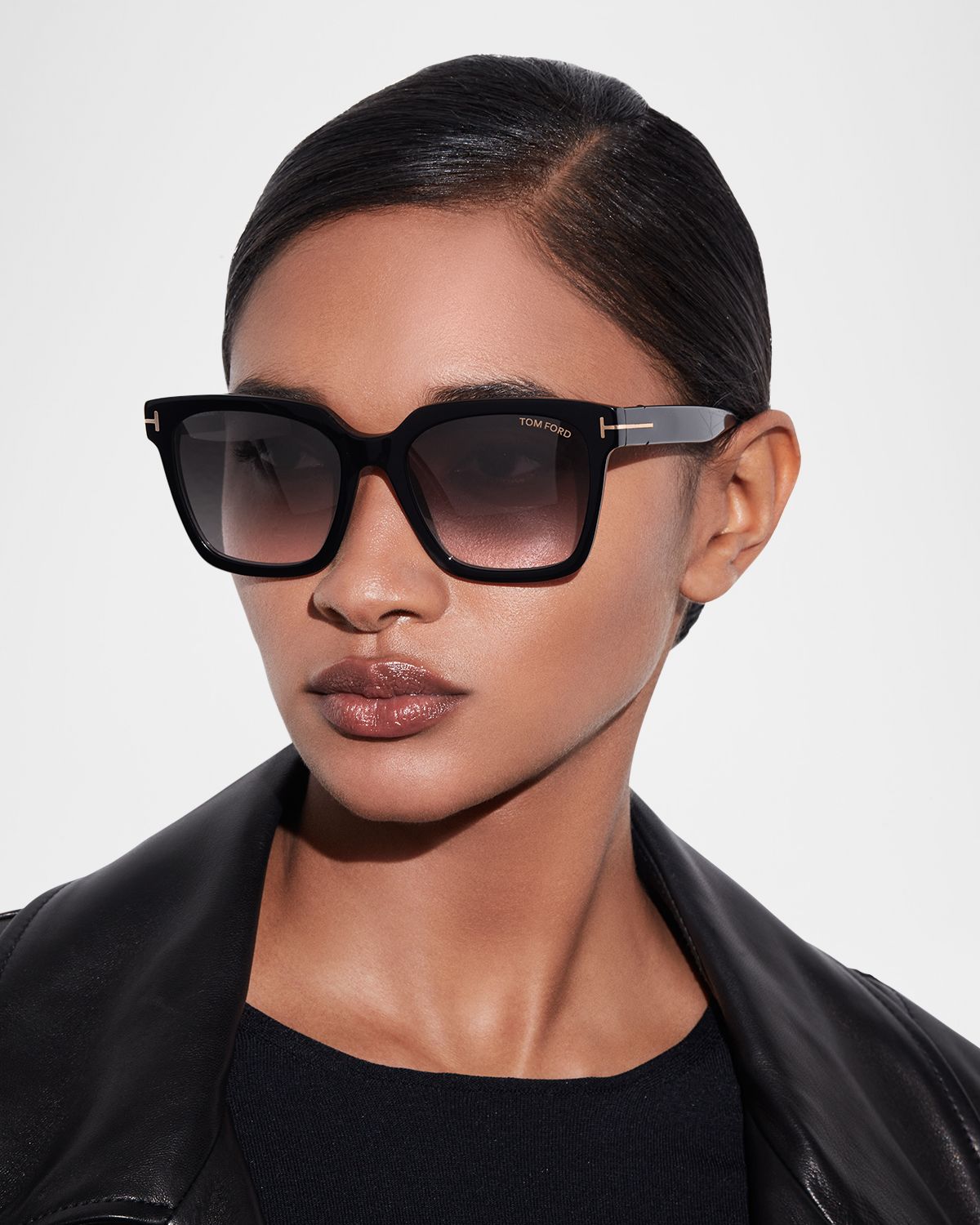 TOM FORD Selby Square Acetate Sunglasses