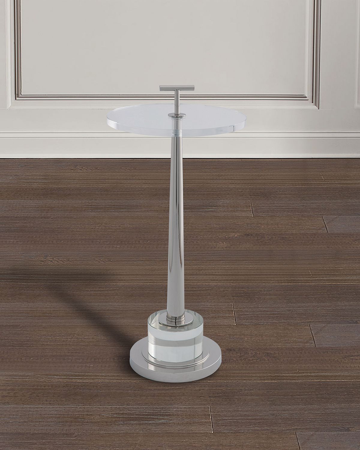 Port 68 Toronto Nickel & Crystal Accent Table