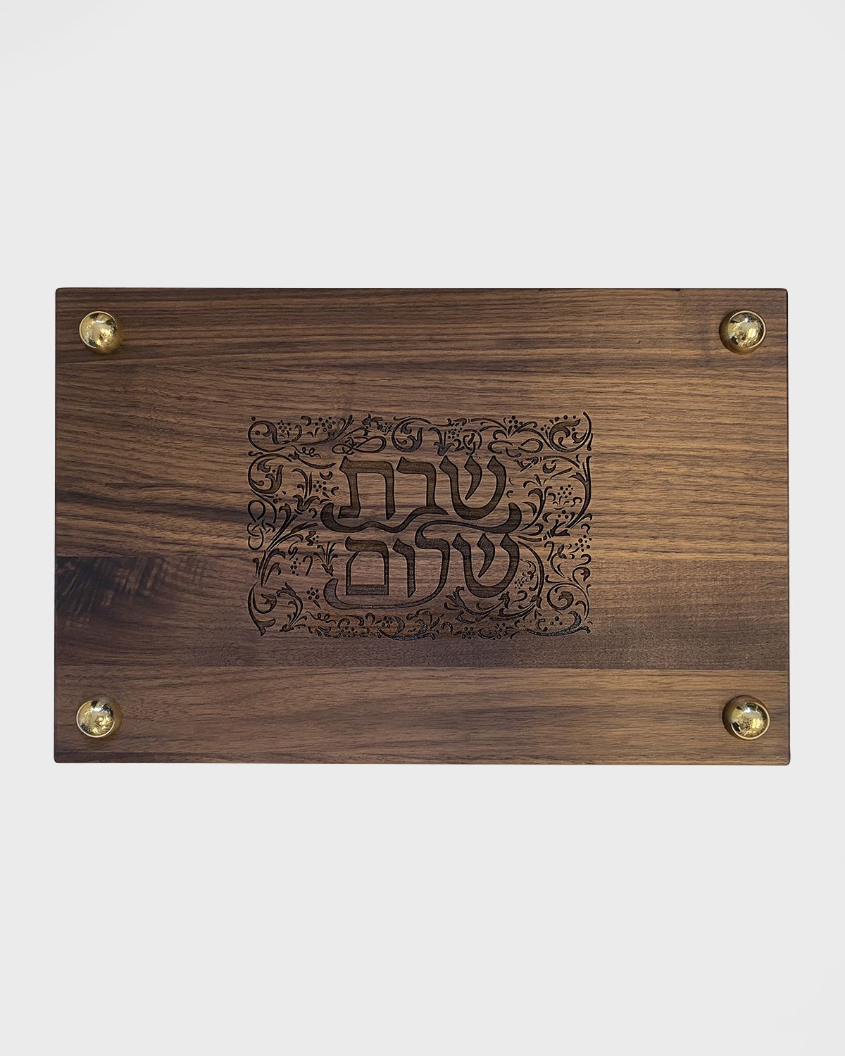 Joy Stember Metal Arts Studio Shalom Hanukkah Challah Board by Joy Stember