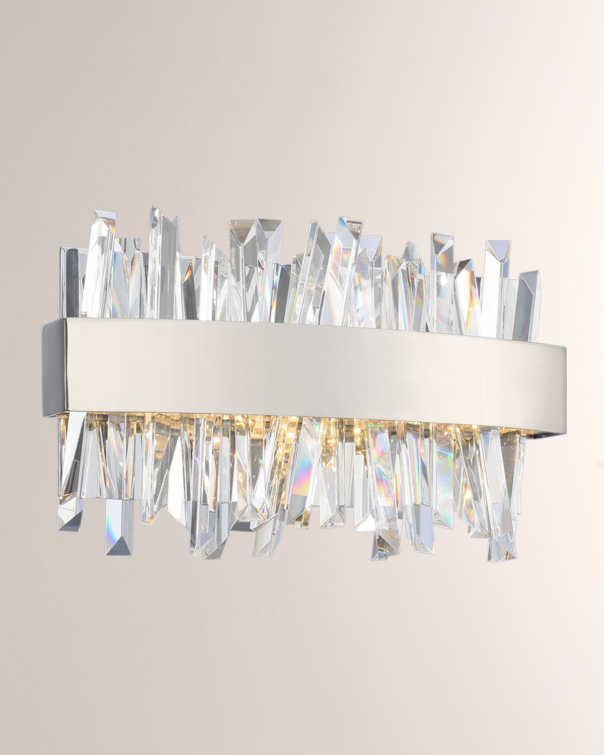 Allegri Crystal by Kalco Lighting Glacier 12" LED Bath Vanity Light | Thumbnail 6 Allegri Crystal by Kalco Lighting Glacier 12" LED Bath Vanity Light | Thumbnail 6