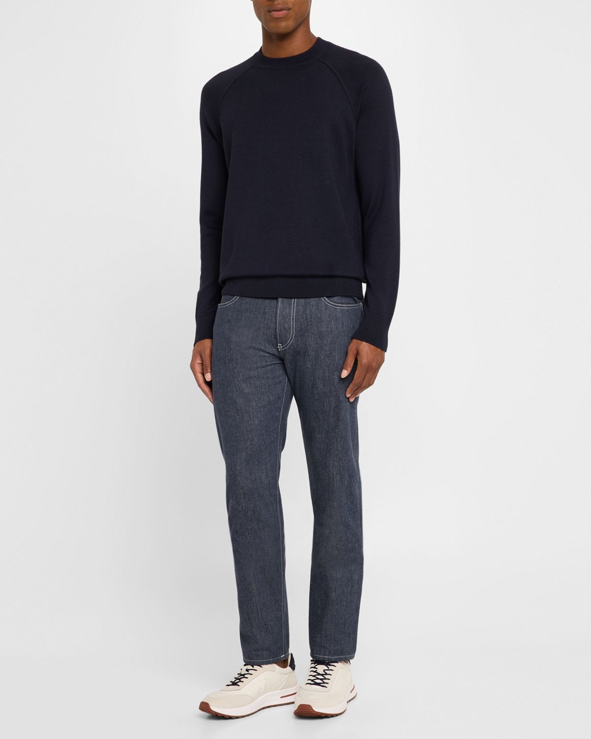 Loro Piana Men 's Girocollo Balfour Crewneck Sweater