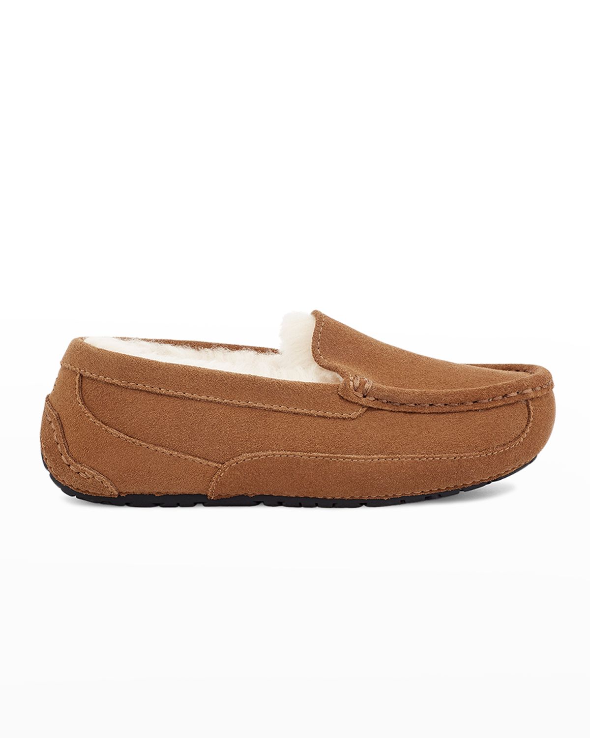 UGG Boy 's Ascot Suede Slippers w/ Wool-Lining, Kids
