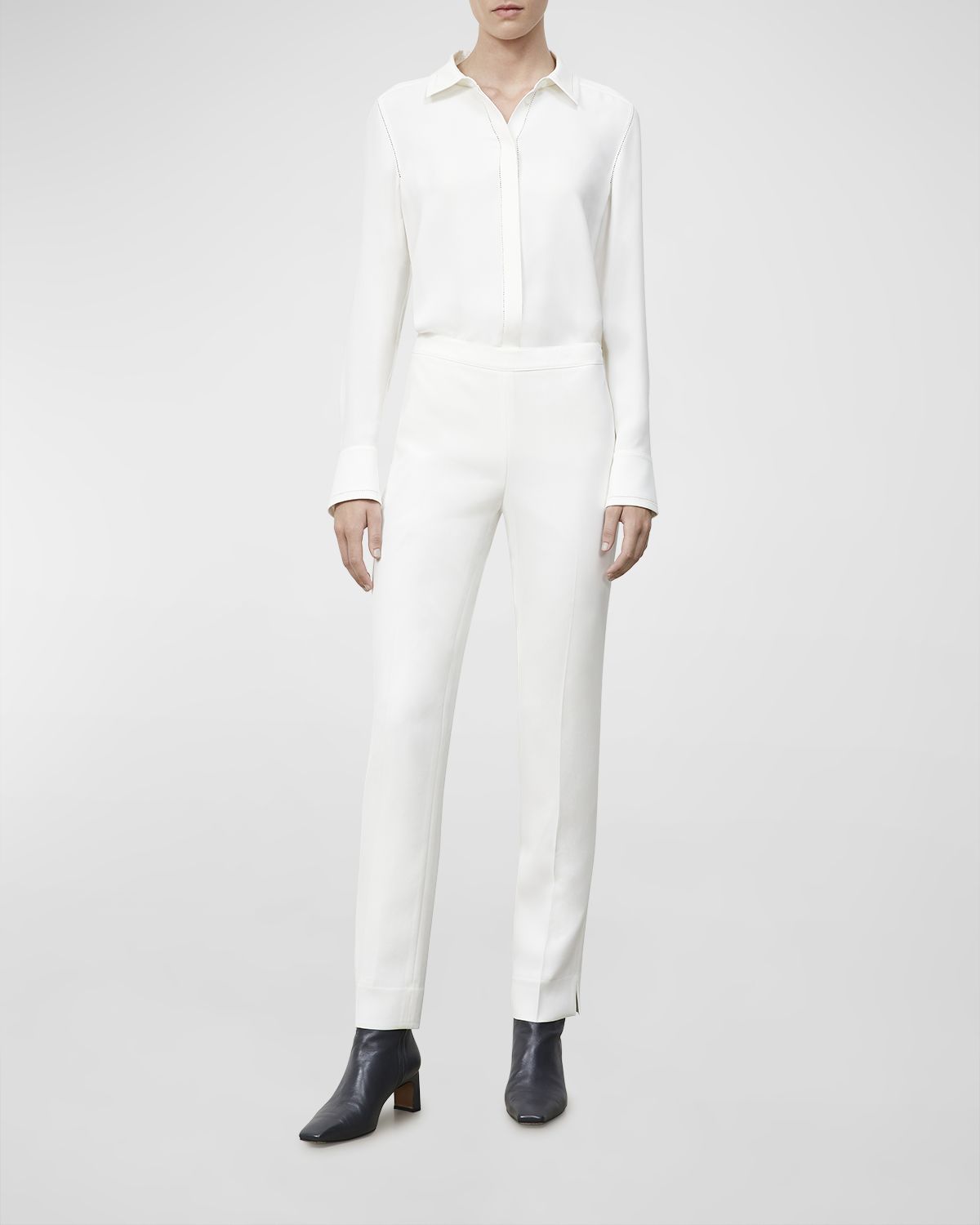 Lafayette 148 New York Petite Bleecker Finesse Crepe Pants - Women's Clothing