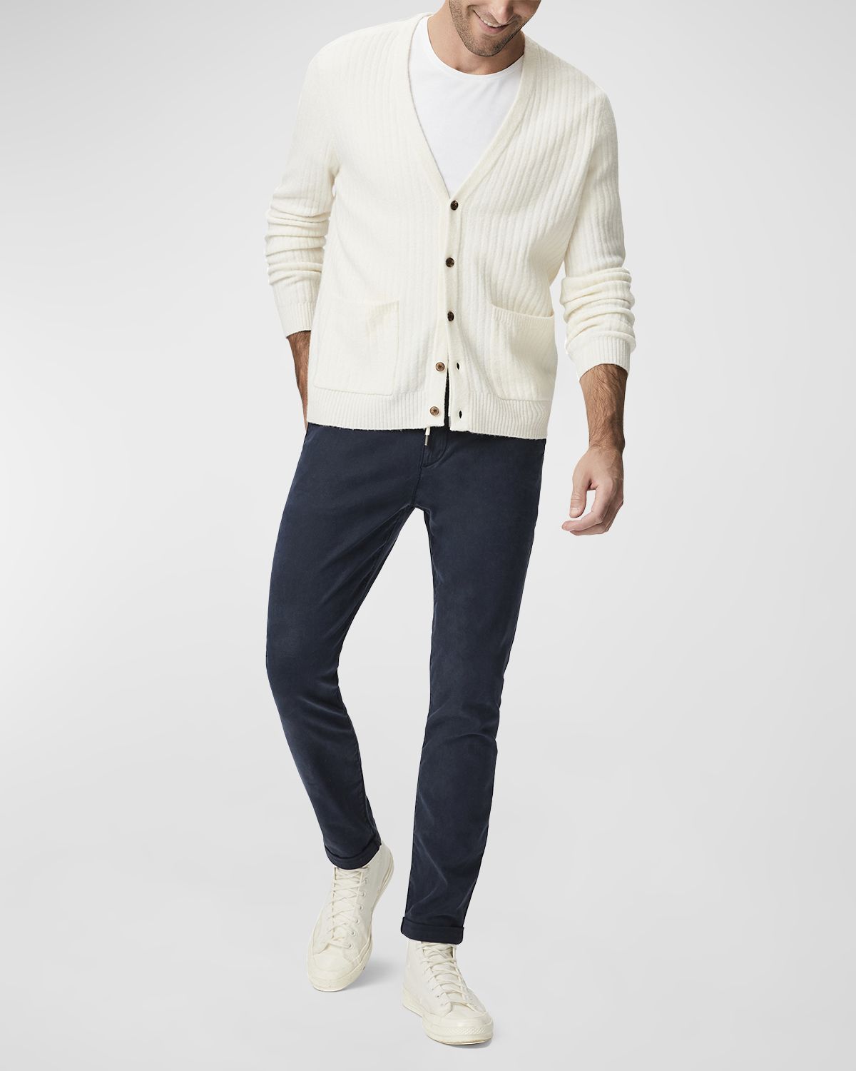 PAIGE Men 's Fraser Stretch Twill Cuffed Pants