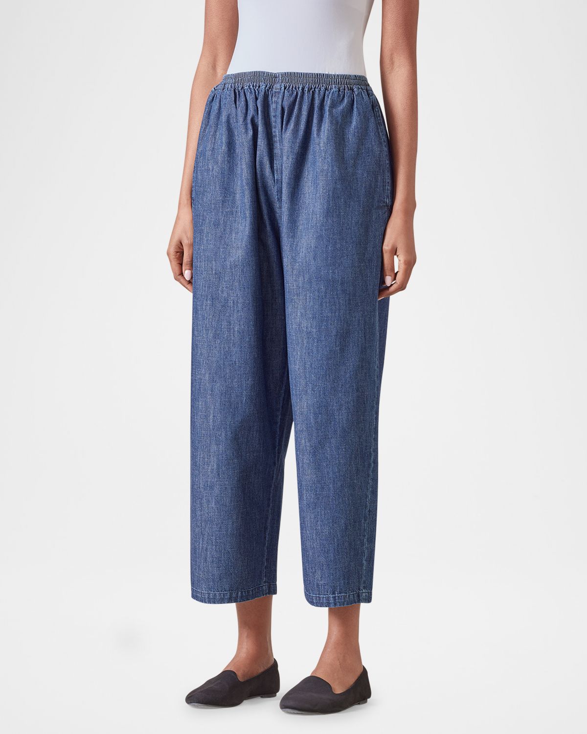Eskandar Denim Japanese Trousers