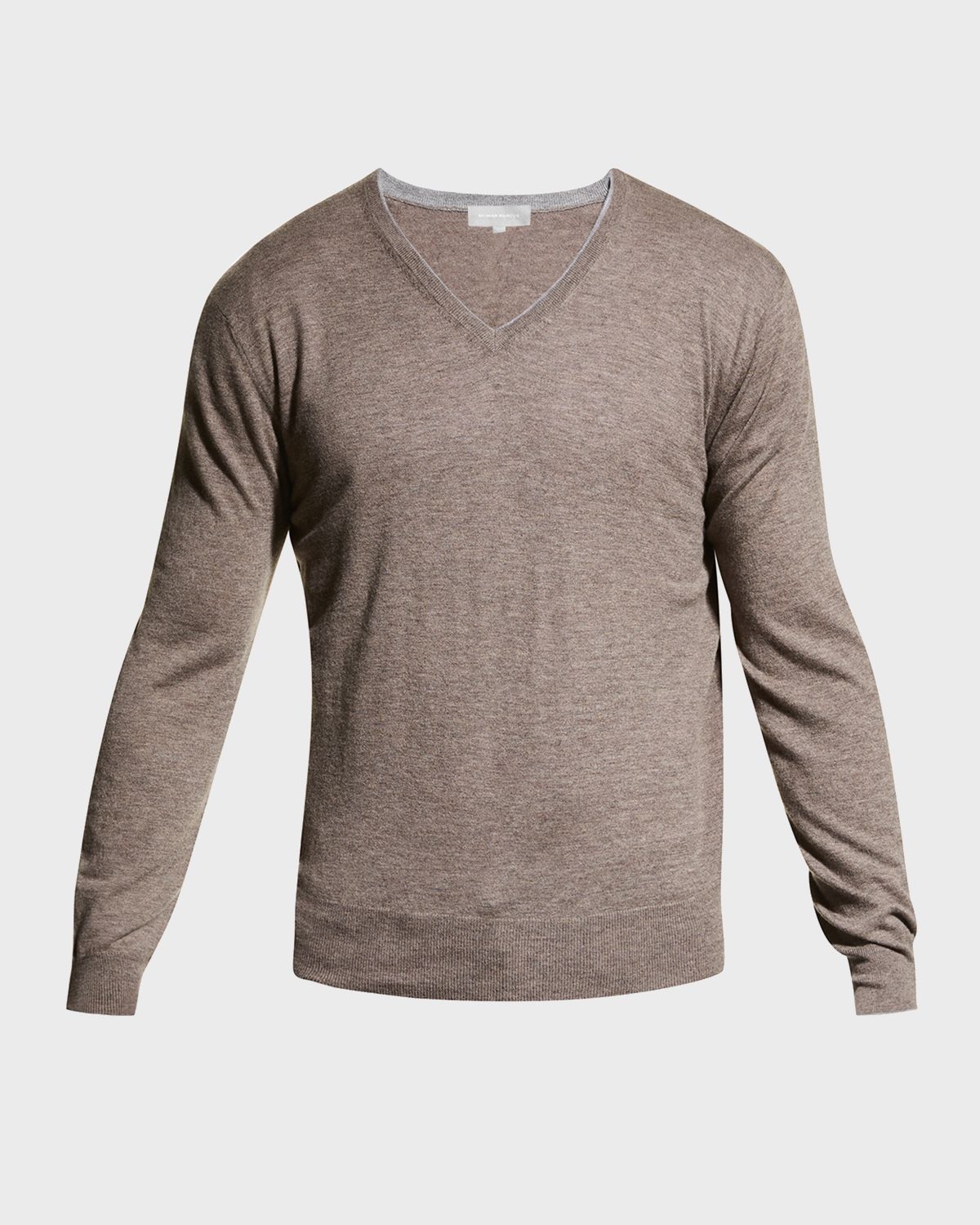 Neiman Marcus Men 's Extra Lightweight Wool-Cashmere V-Neck Sweater | Thumbnail 6 Neiman Marcus Men 's Extra Lightweight Wool-Cashmere V-Neck Sweater | Thumbnail 6