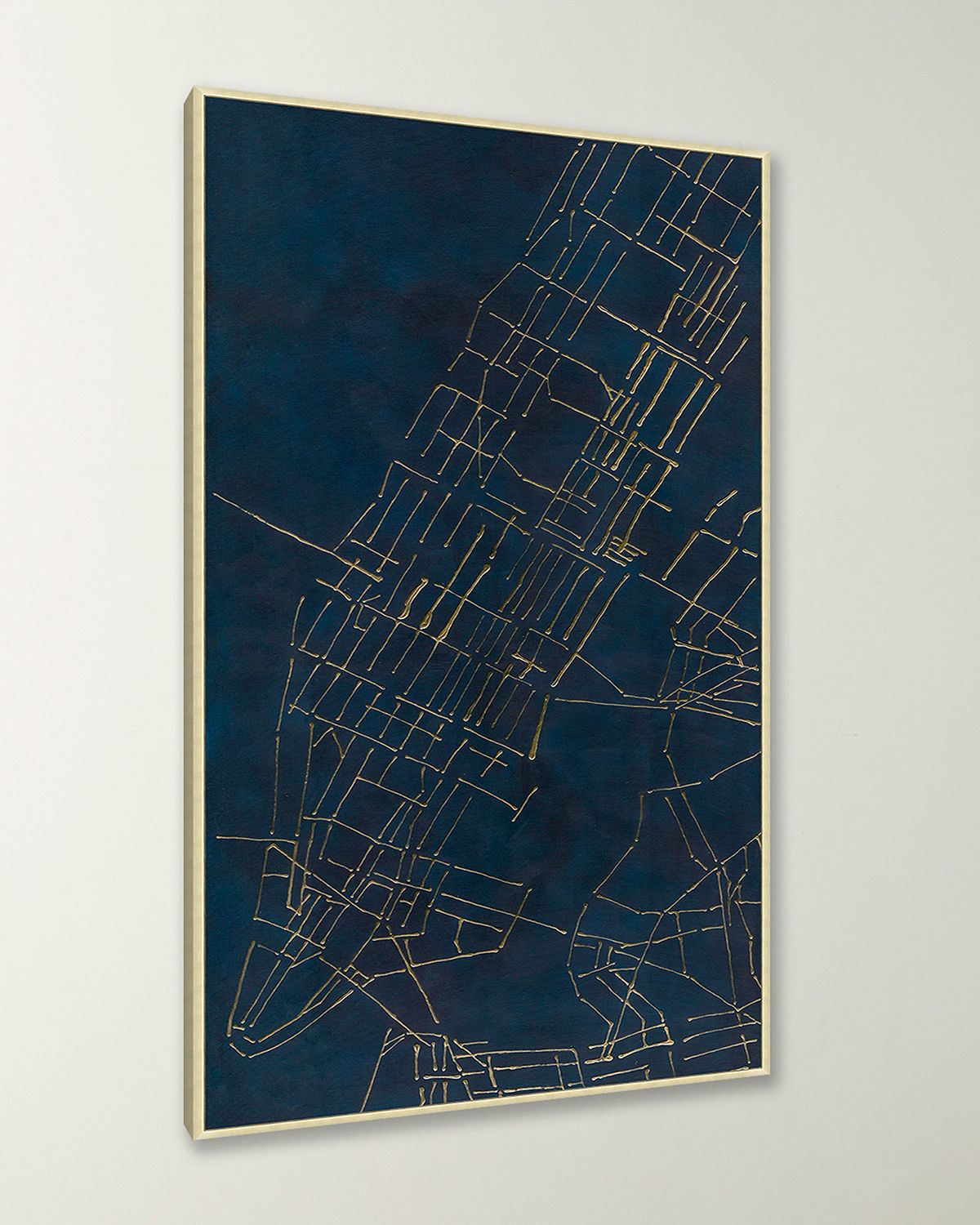 Wendover Art Group 'Concrete Jungle In Blue ' Wall Art | Thumbnail 6