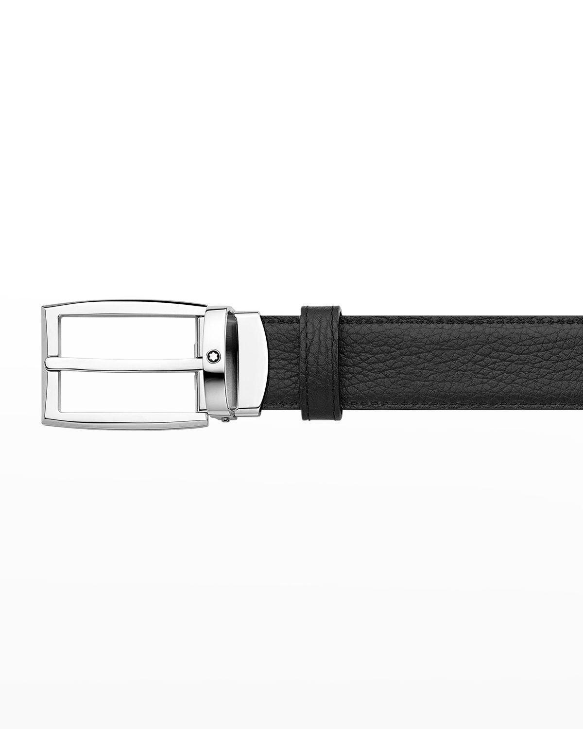Montblanc Men 's Reversible Leather Buckle Belt