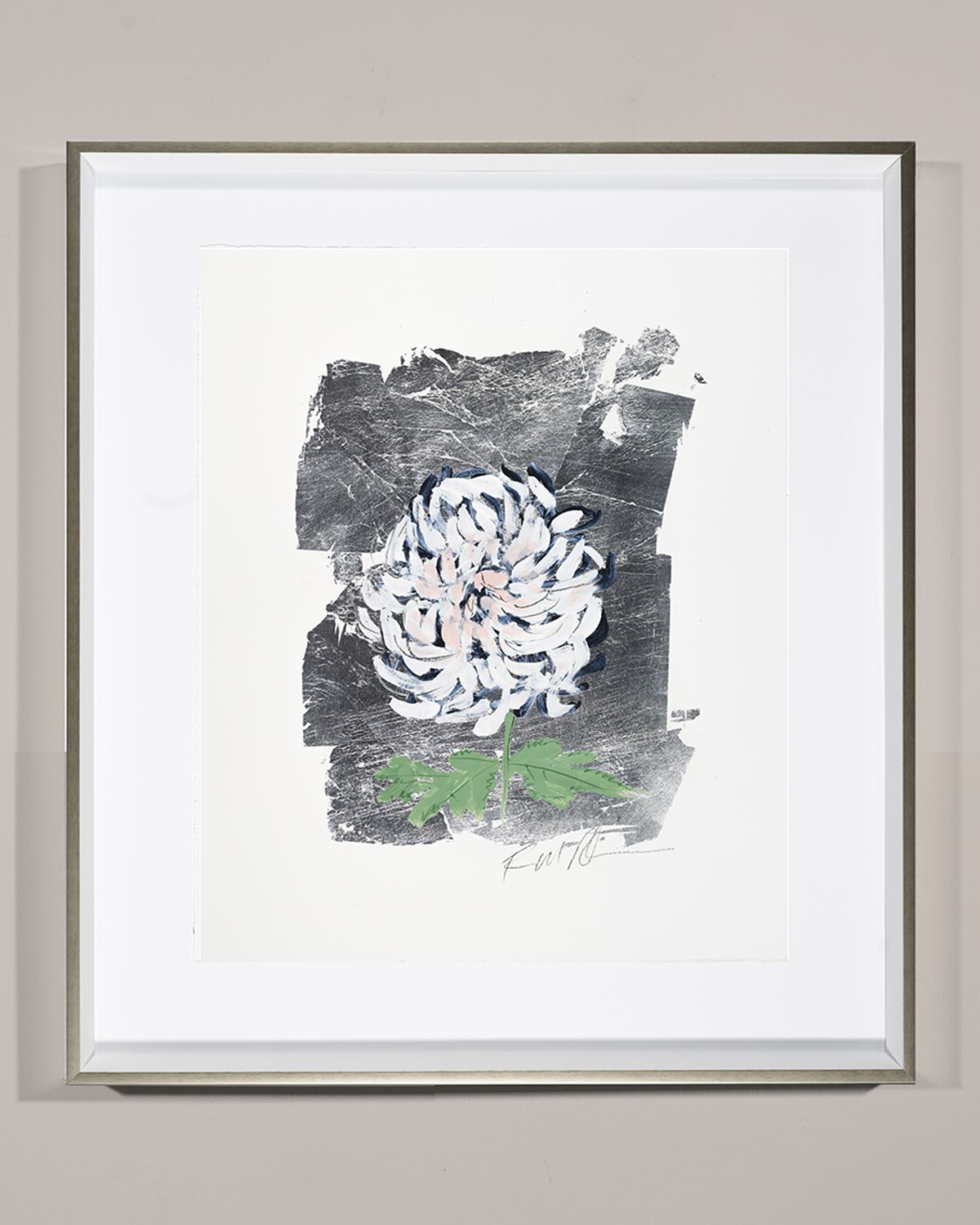 RFA Fine Art 'Silver Flower Chrysanthemum ' Wall Art | Thumbnail 3 RFA Fine Art 'Silver Flower Chrysanthemum ' Wall Art | Thumbnail 3