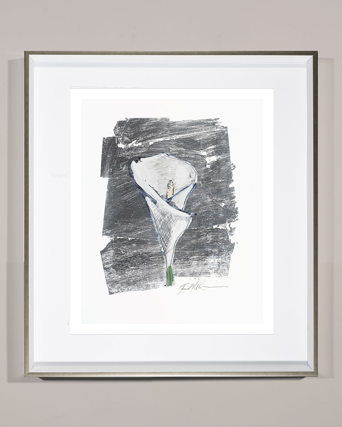 RFA Fine Art 'Silver Flower Calla Lily ' Wall Art | Thumbnail 3 RFA Fine Art 'Silver Flower Calla Lily ' Wall Art | Thumbnail 3