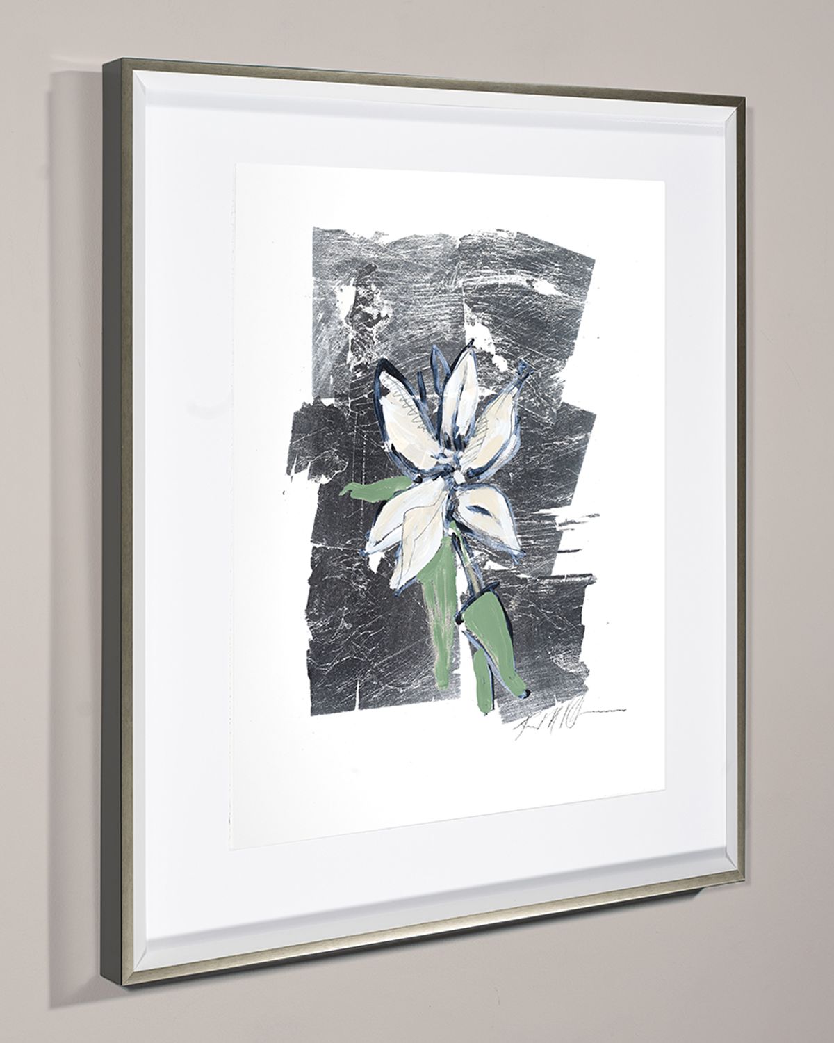 RFA Fine Art 'Silver Flower Lily ' Wall Art