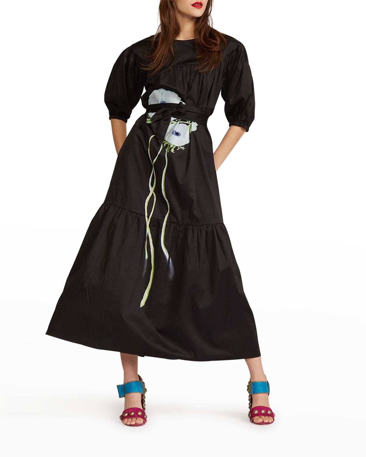 Cynthia Rowley Papaver Poppy Maxi Dress