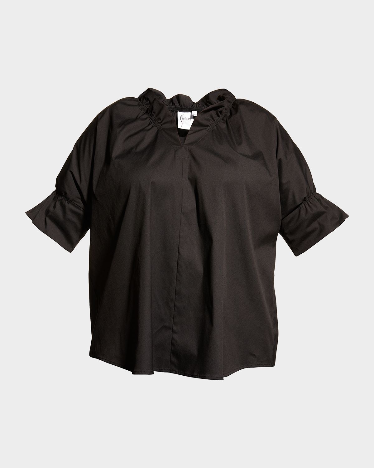 Finley Plus Size Crosby Solid Ruffle Shirt
