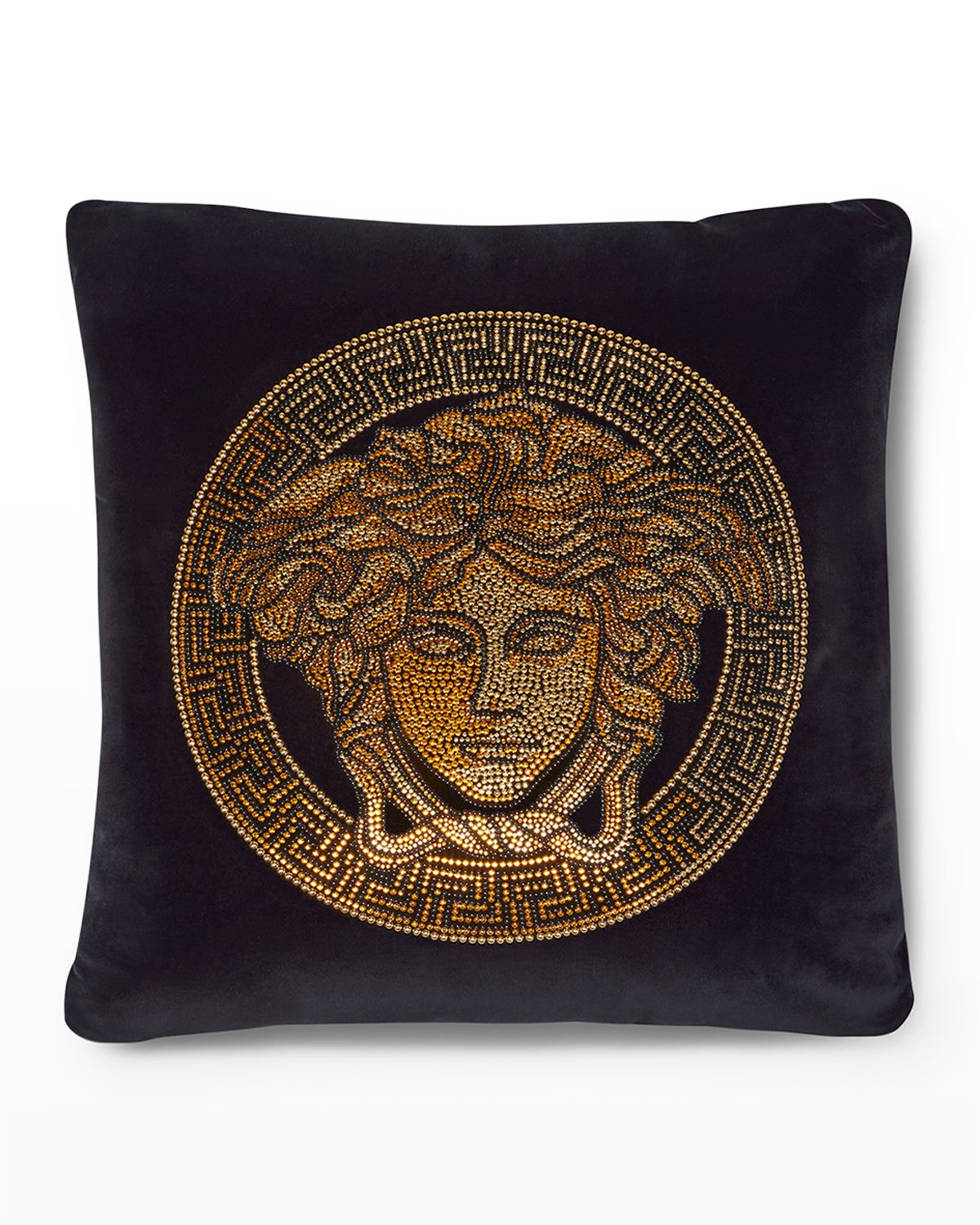 Versace Home Collection Logomania Pillow, 17.7"Sq. | Thumbnail 4 Versace Home Collection Logomania Pillow, 17.7"Sq. | Thumbnail 4