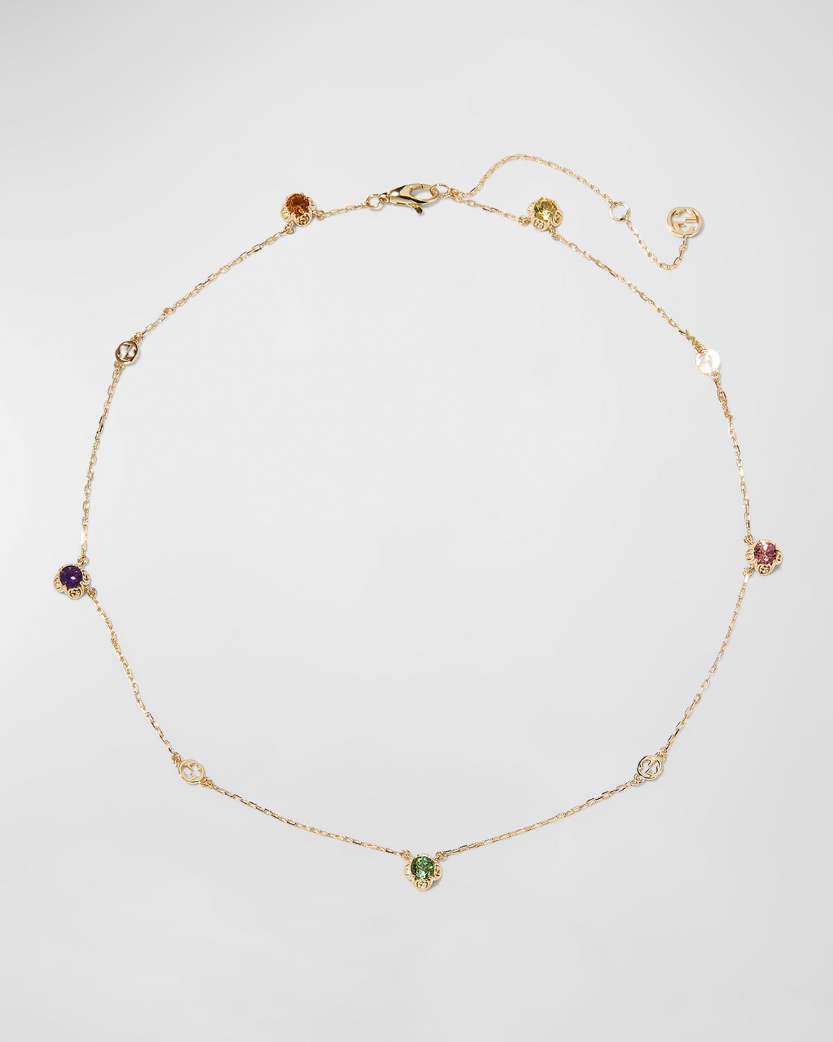 Gucci Interlocking-G and Gemstone Necklace