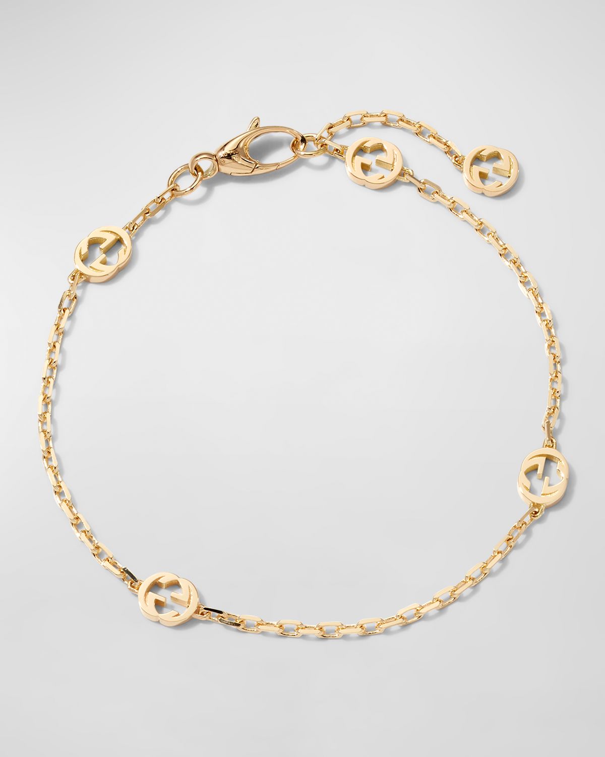 Gucci Interlocking G 18k Gold Chain Bracelet