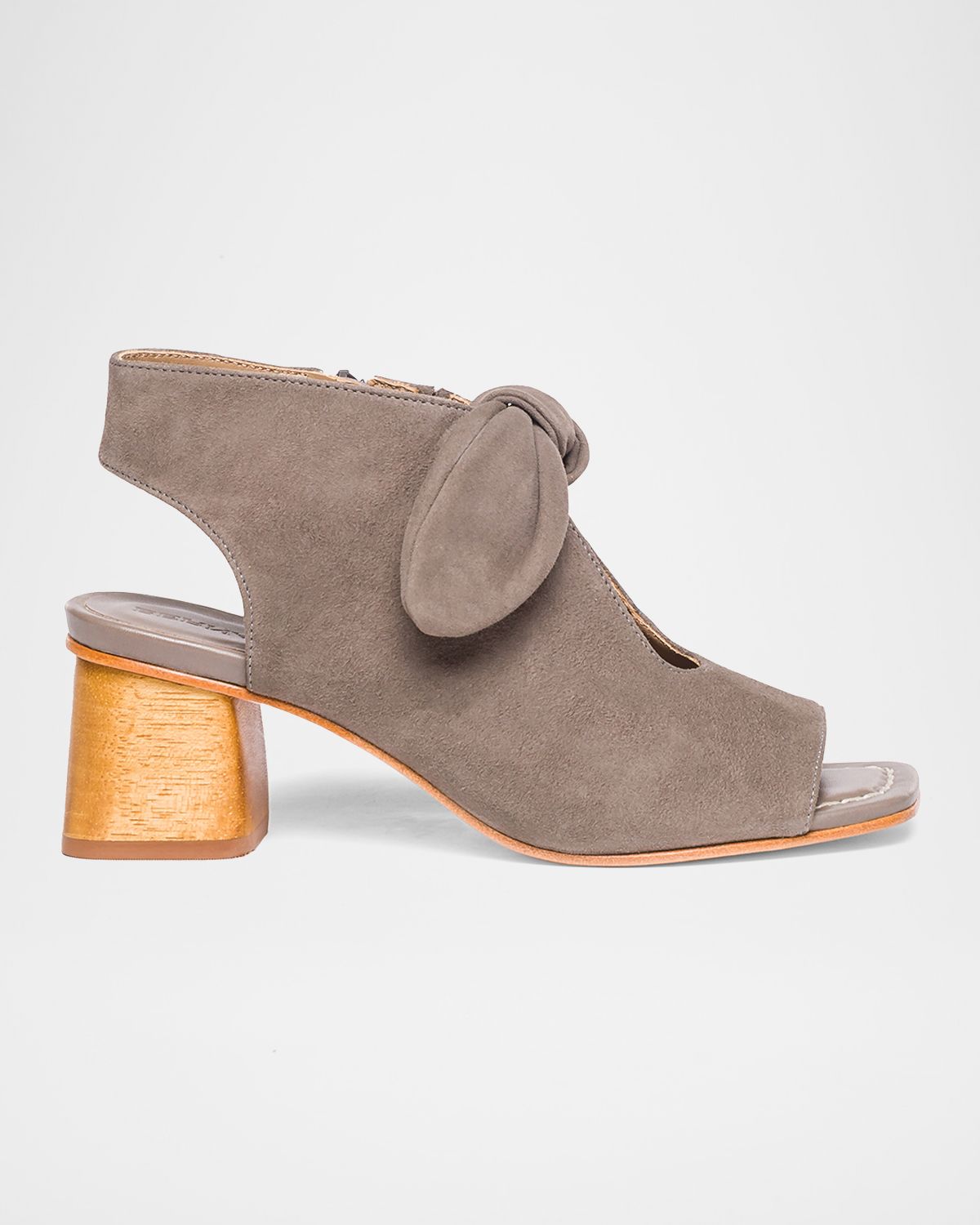 Bernardo Lizzie Suede Knot Zip Sandals