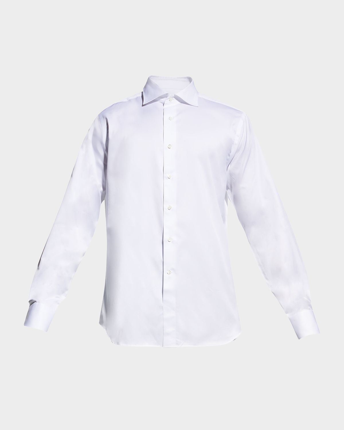 Canali Men 's Solid Twill Dress Shirt | Thumbnail 6 Canali Men 's Solid Twill Dress Shirt | Thumbnail 6