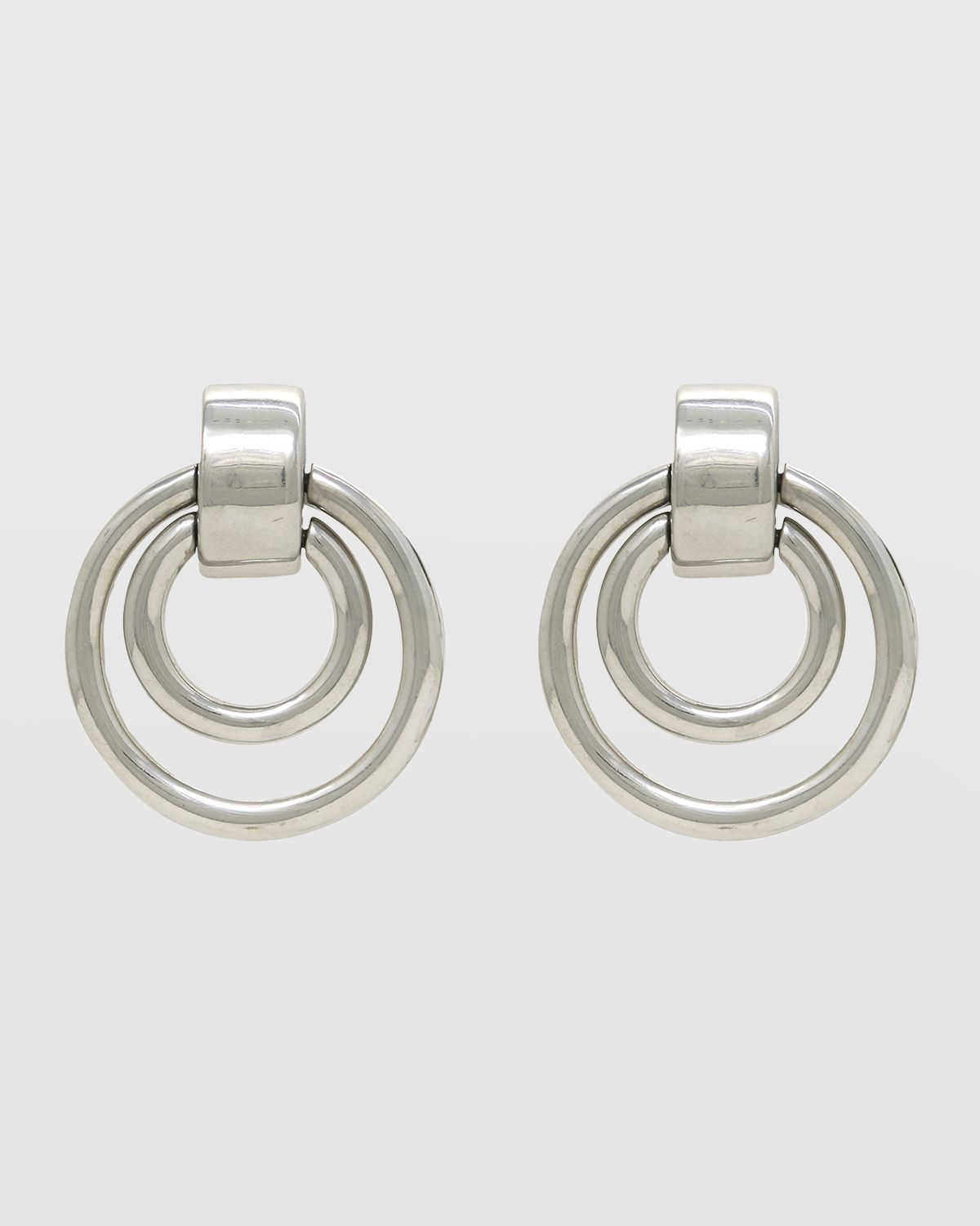 Ben-Amun Silver Clip-On Earrings