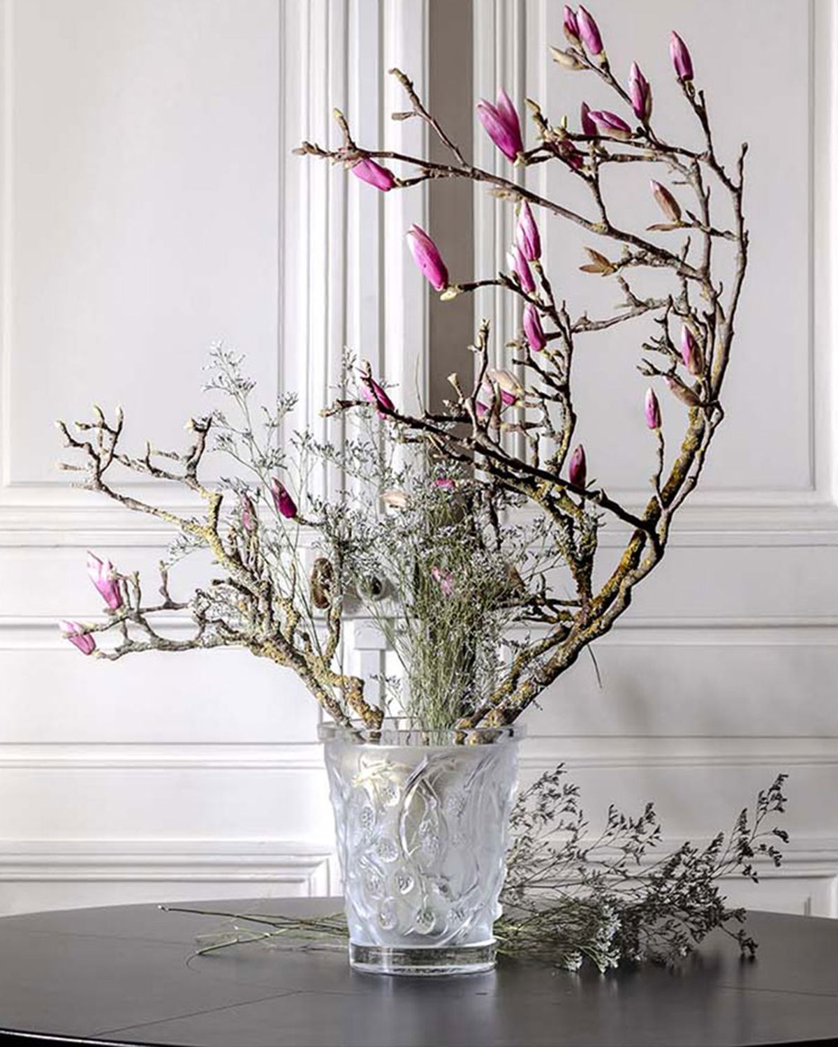 Lalique Mures Vase, Clear