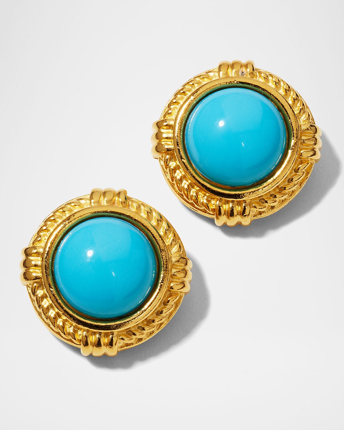 Ben-Amun Turquoise Sphere Stud Earrings