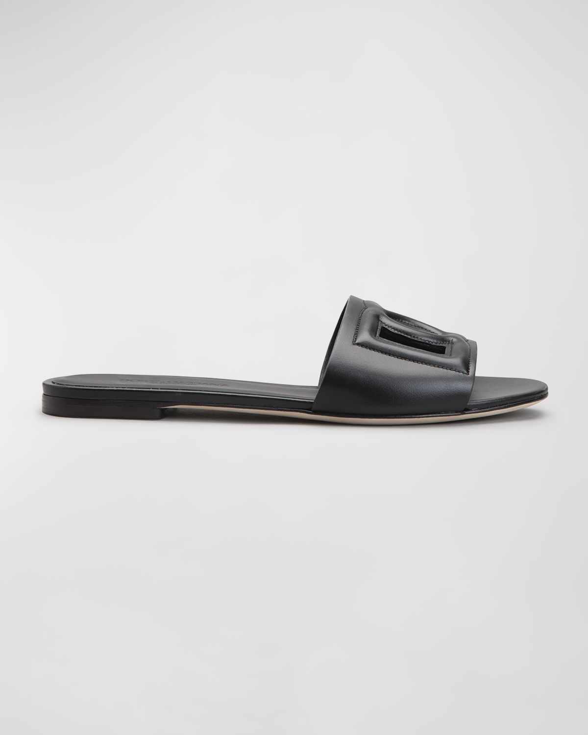 Dolce & Gabbana Cutout DG Flat Slide Sandals