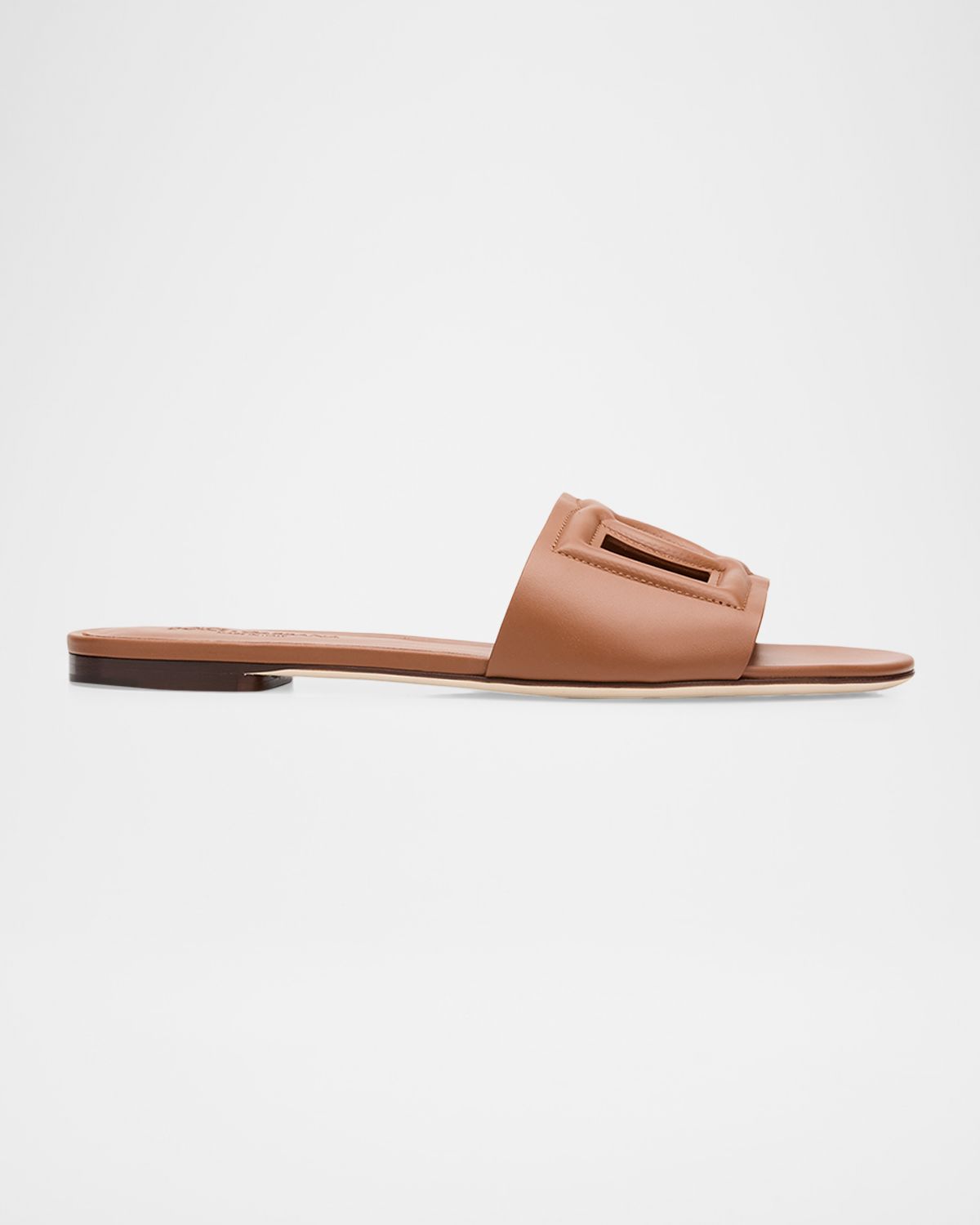 Dolce & Gabbana Cutout DG Flat Slide Sandals