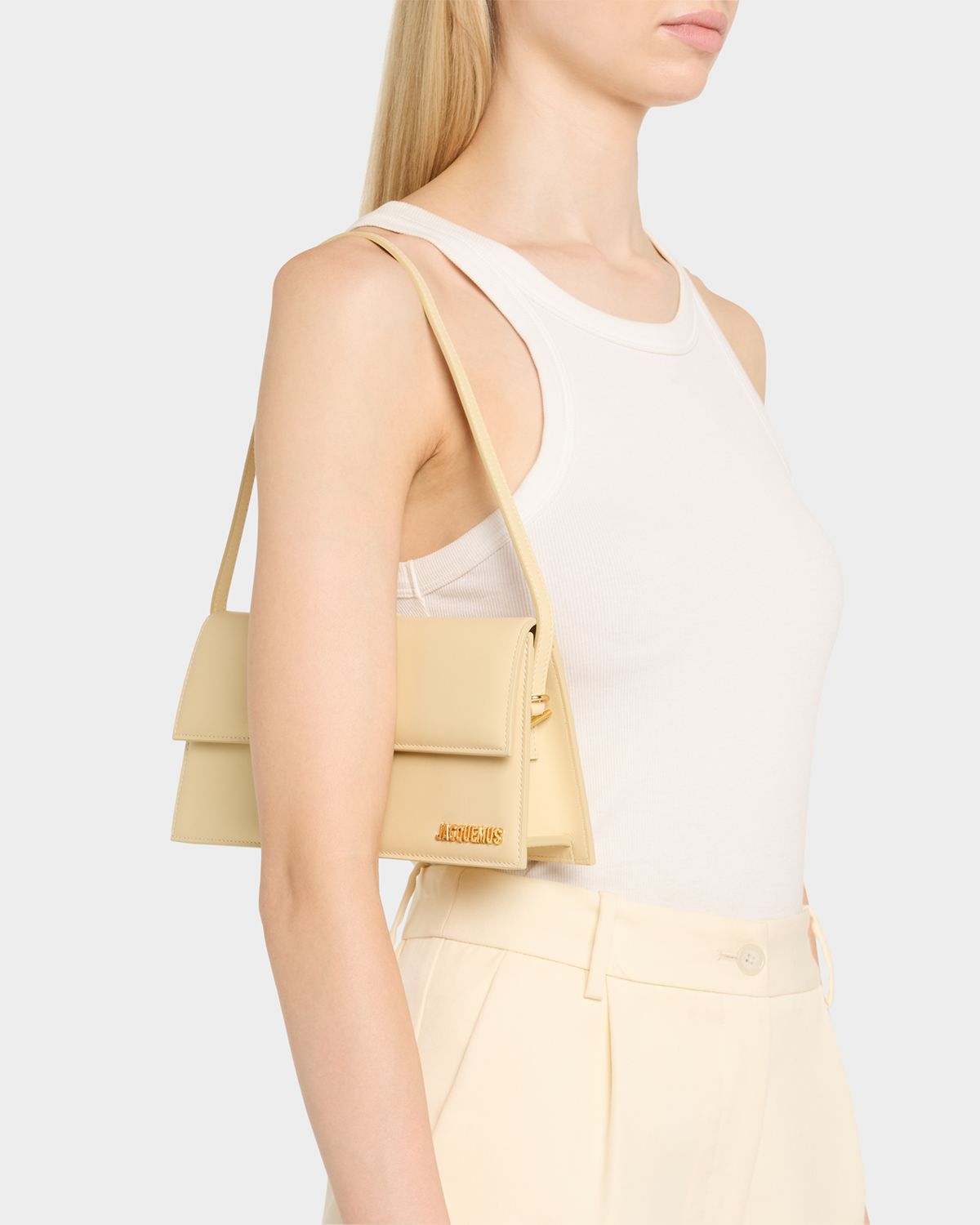 Jacquemus Le Bambino Long Leather Shoulder Bag