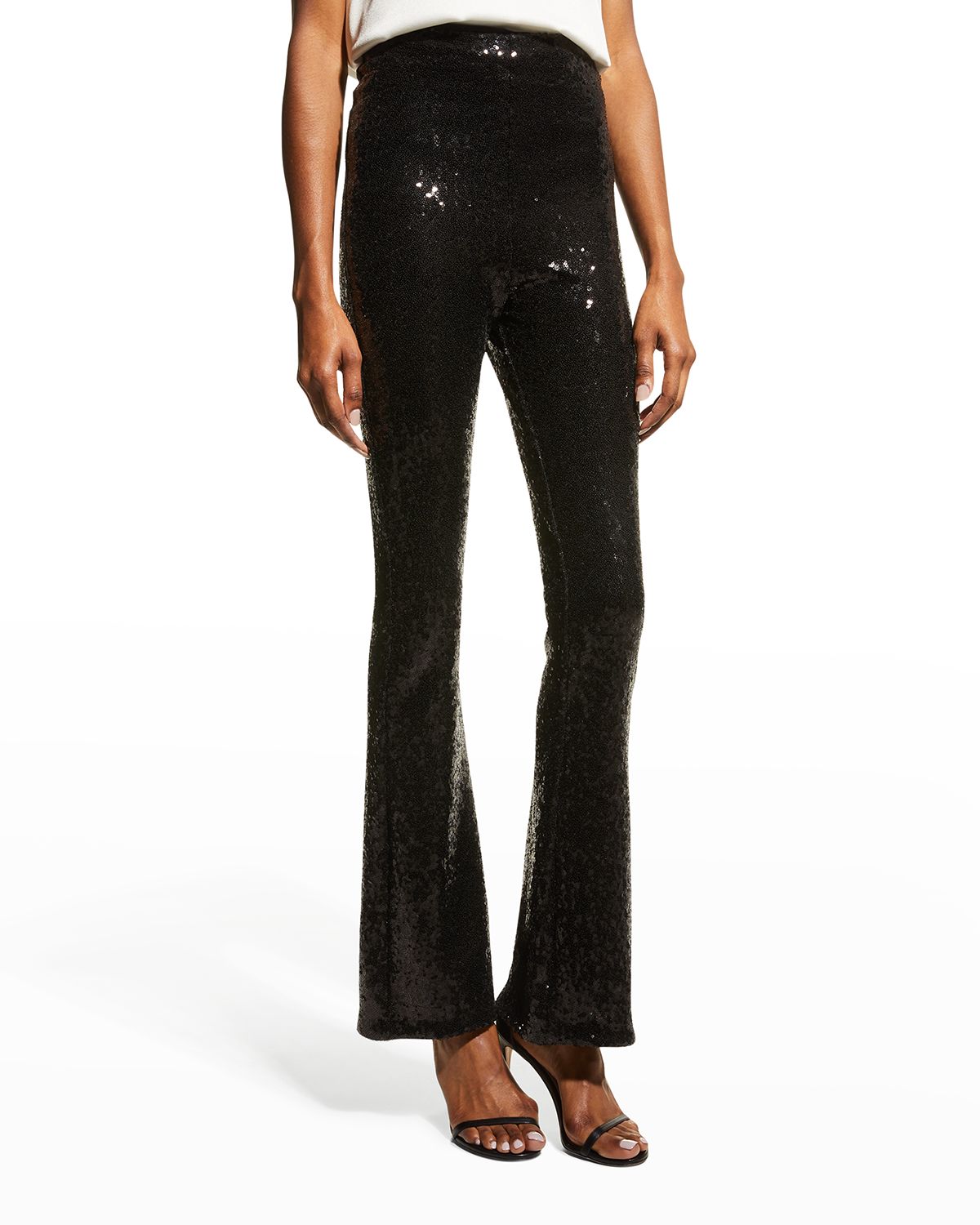 Commando Sequin Flare High-Rise Leggings | Thumbnail 3 Commando Sequin Flare High-Rise Leggings | Thumbnail 3