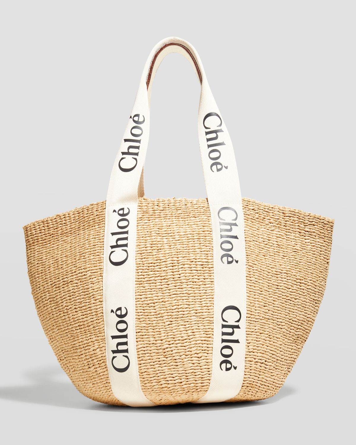 Chloe Woody Large Mifuko Basket Bag in Fair Trade Paper Embellished with Linen | Thumbnail 7 Chloe Woody Large Mifuko Basket Bag in Fair Trade Paper Embellished with Linen | Thumbnail 7