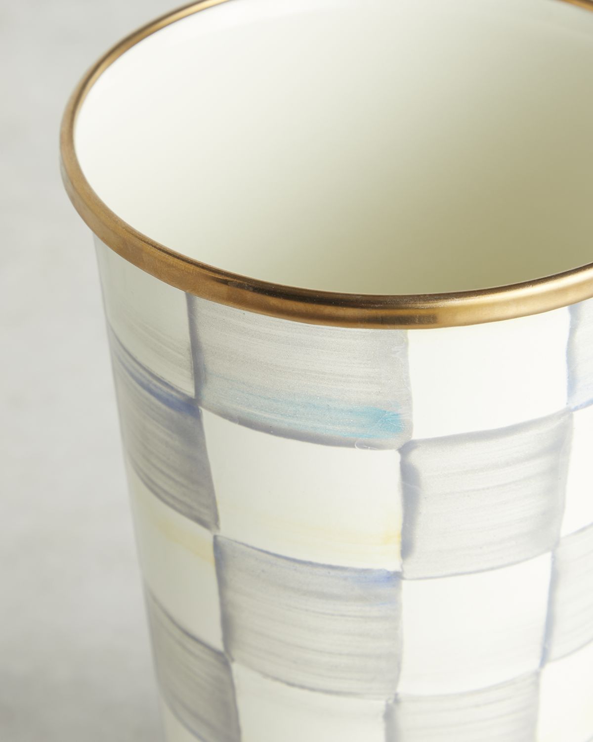 MacKenzie-Childs Sterling Check Enamel Tumbler, 20 oz.