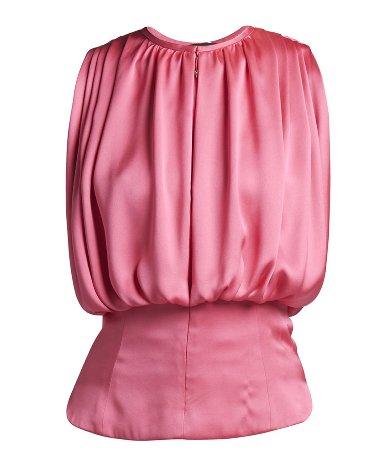 Giorgio Armani Pleated Silk Balloon Tank - Women's Clothing