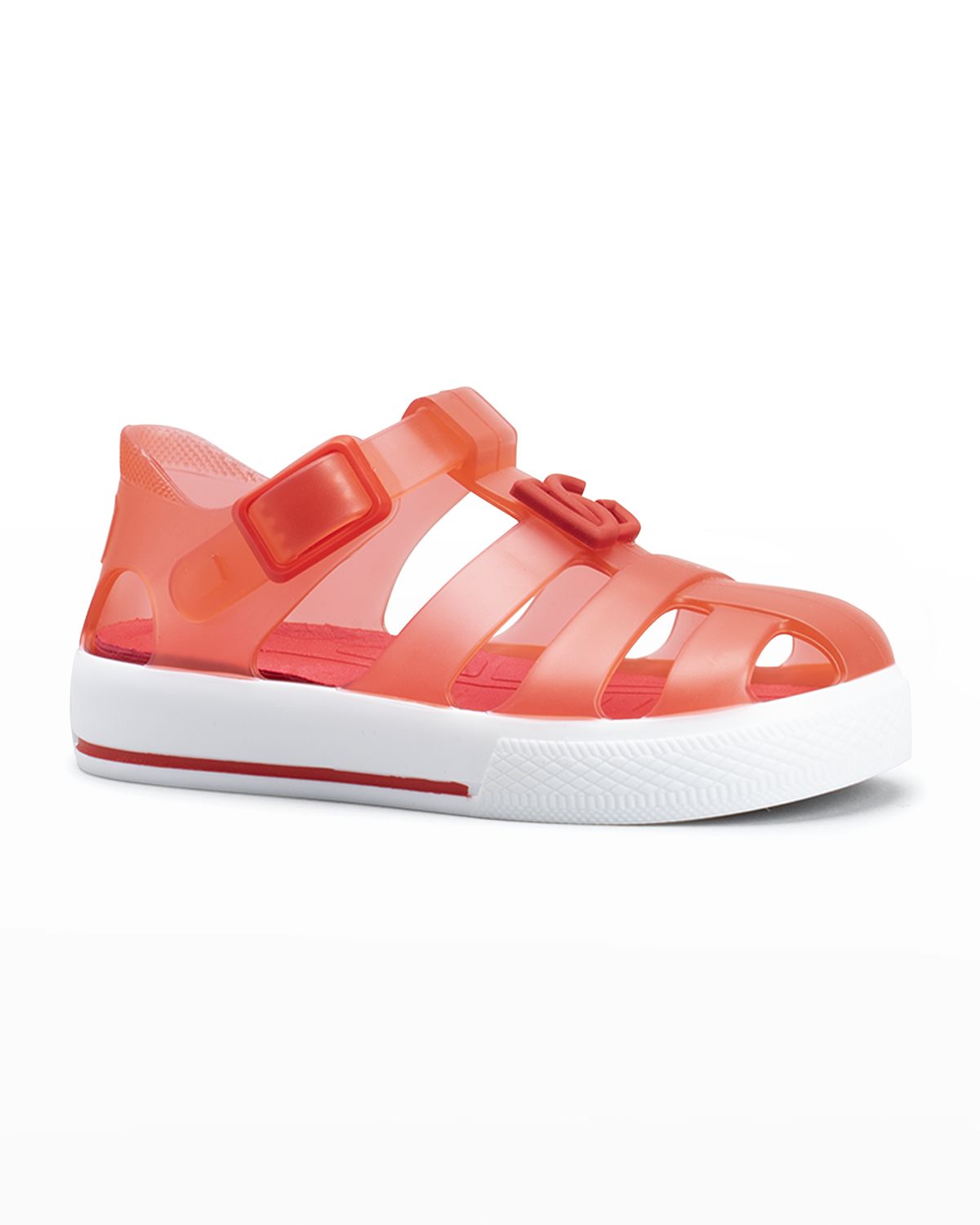 Dolce & Gabbana Girl 's Logo Caged Jelly Sandals, Baby/Toddler/Kids