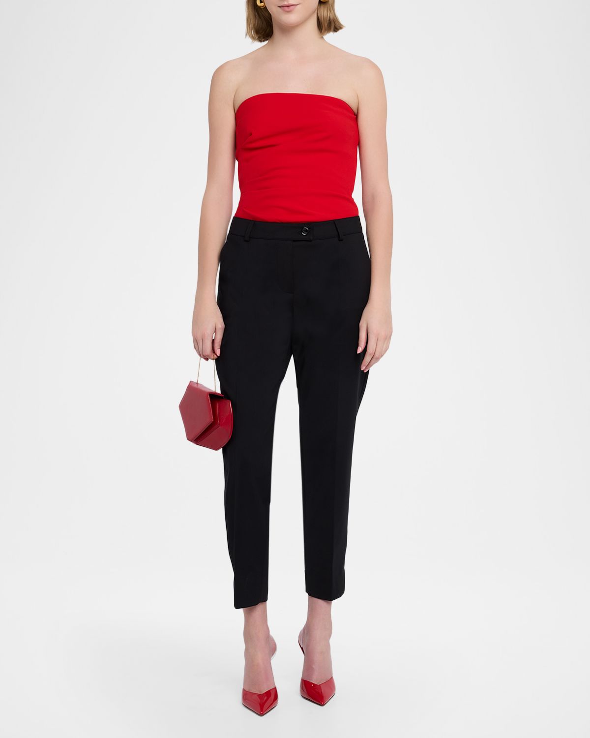Maison Common Cropped Slim-Leg Pants