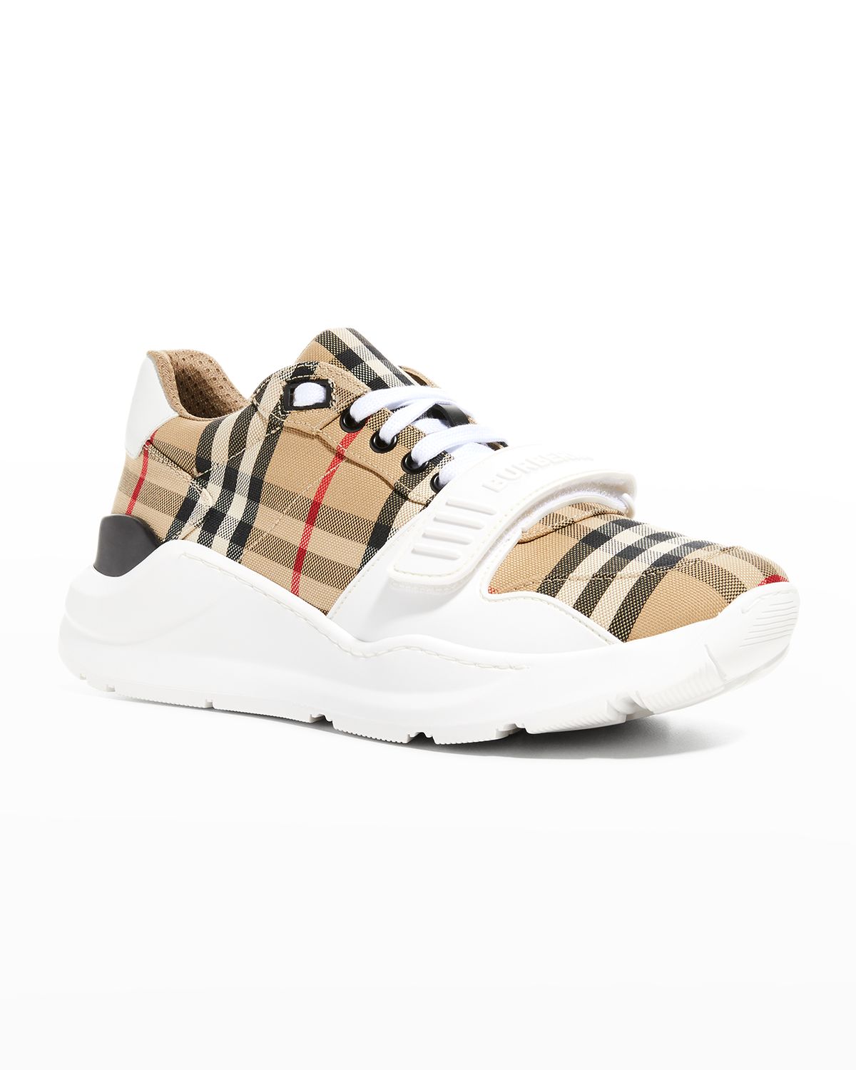 Burberry Regis Check Trainer Sneakers