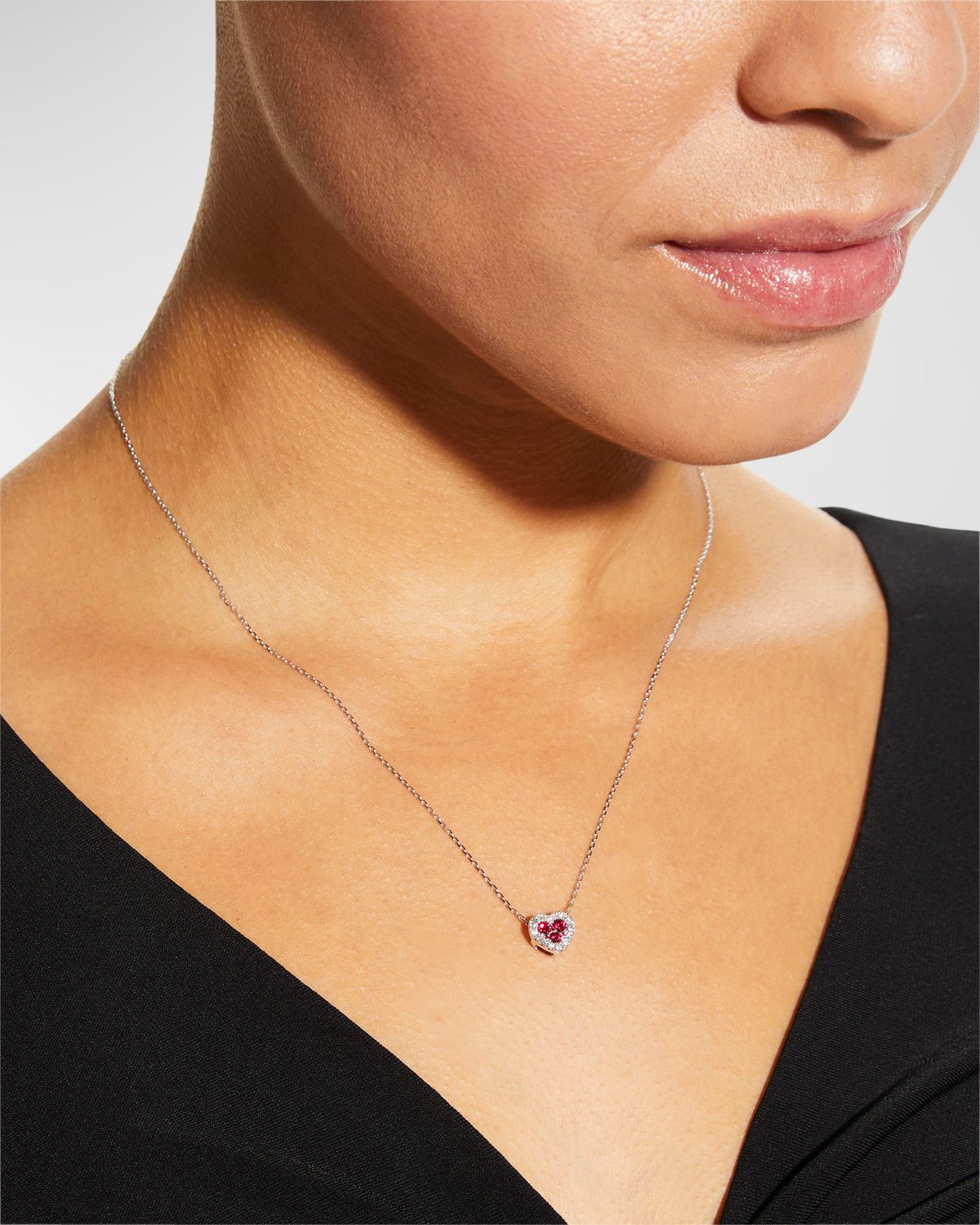 Frederic Sage Small Heart-Shaped Firenze Pendant Necklace