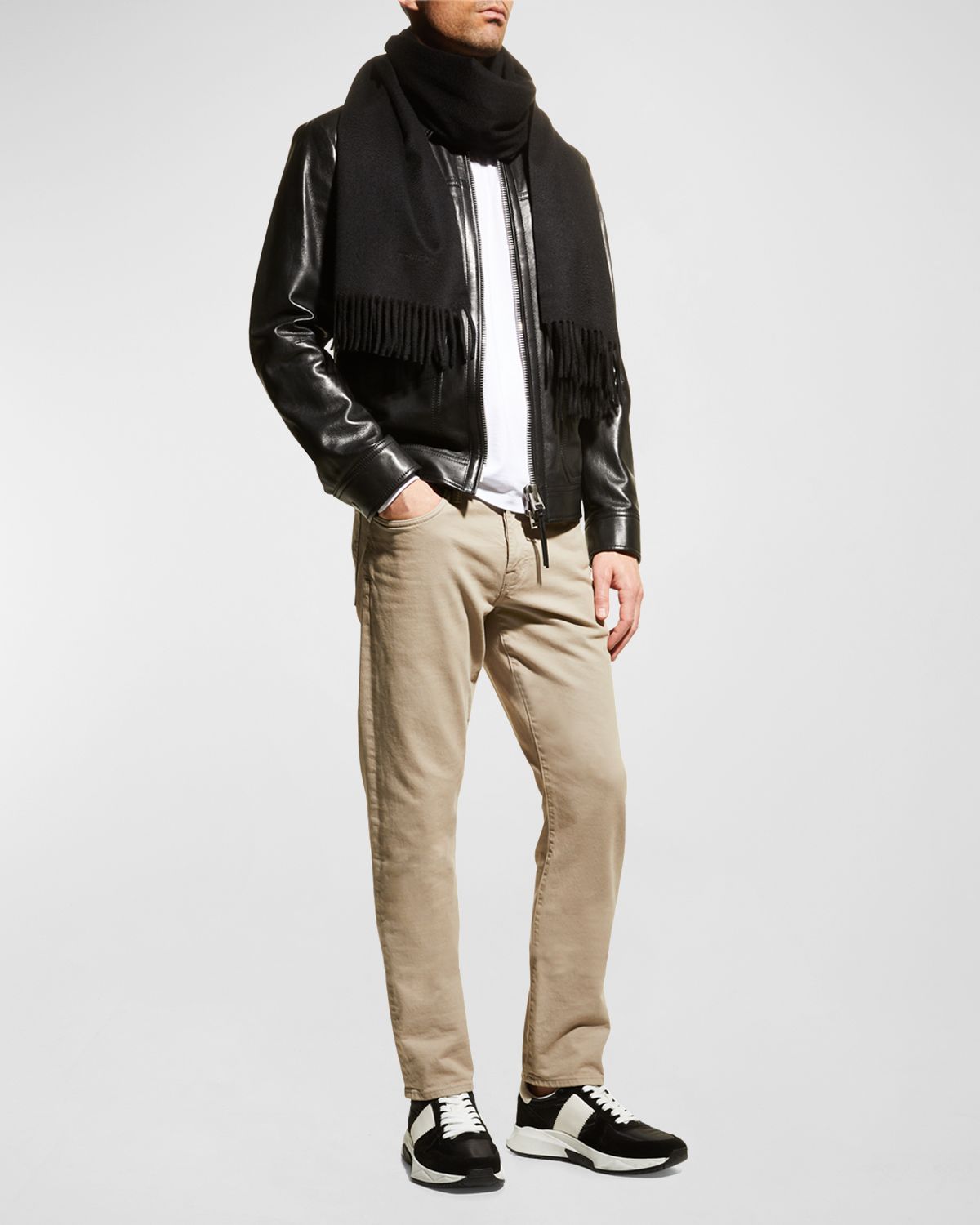 TOM FORD Men 's Solid Jersey T-Shirt