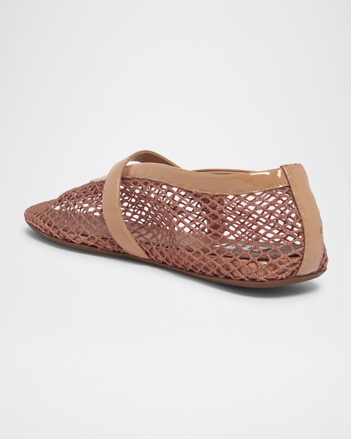 ALAIA Mesh Mary Jane Ballerina Flats