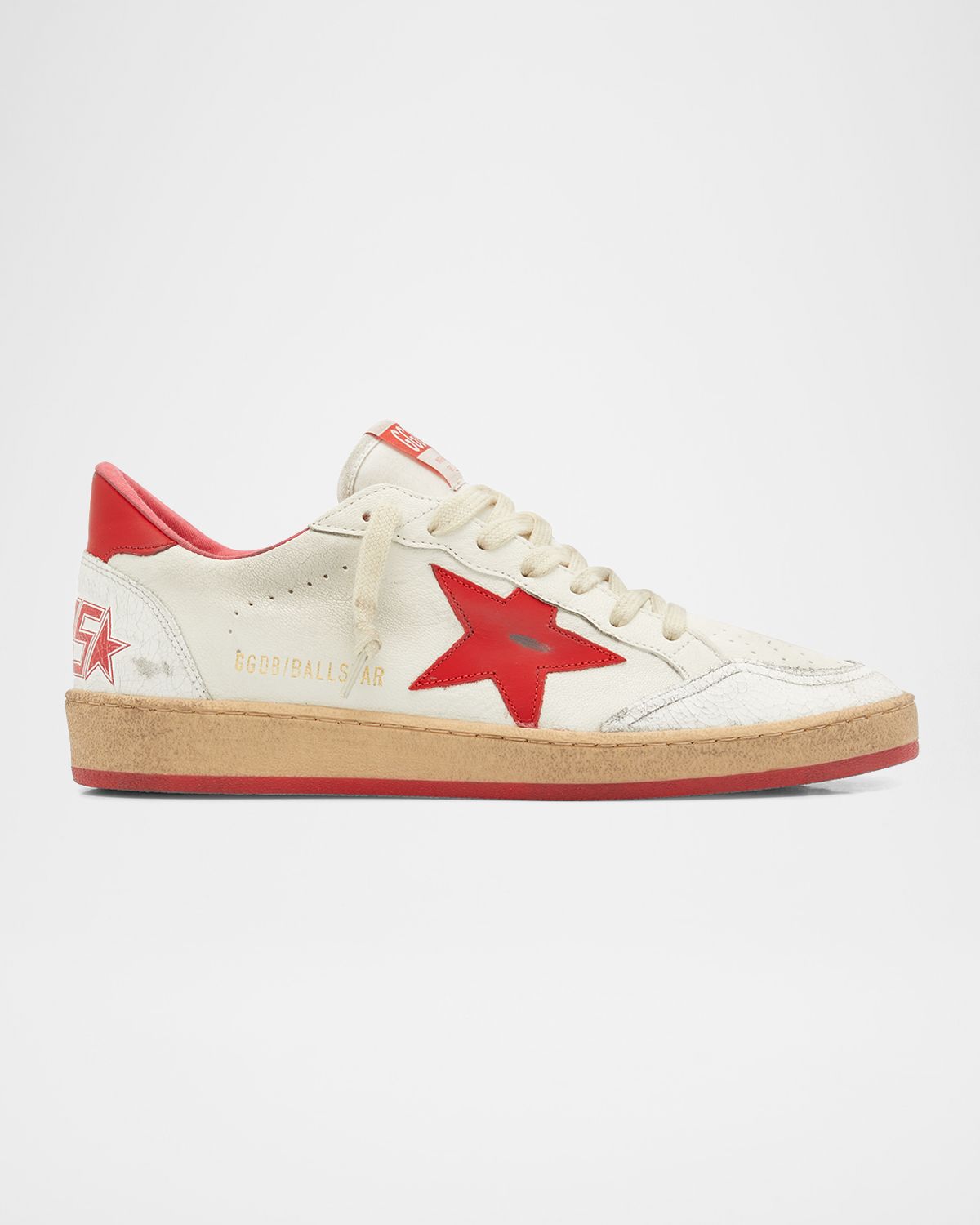 Golden Goose Men 's Ball Star Distressed Low-Top Sneakers