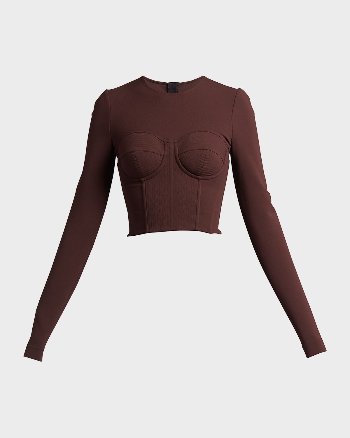 Dolce & Gabbana Long-Sleeve Corset Bustier Top | Thumbnail 6