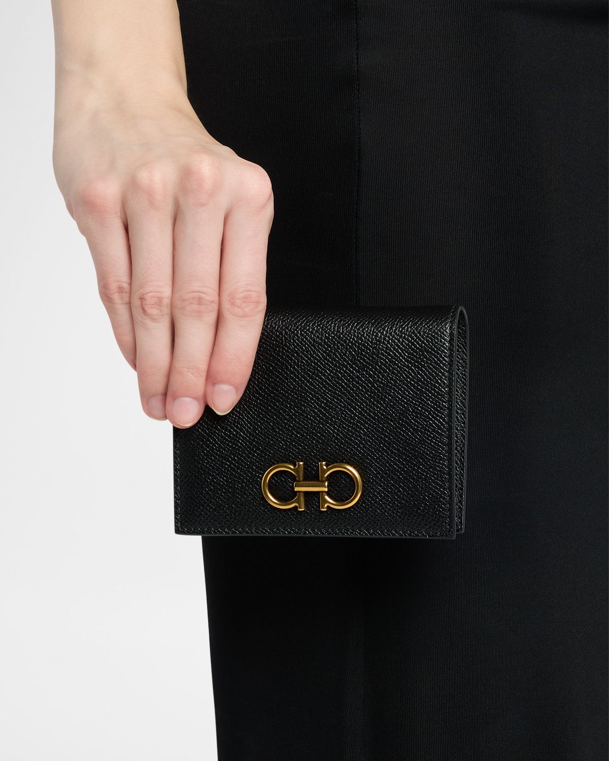 Ferragamo Gancini French Leather Wallet