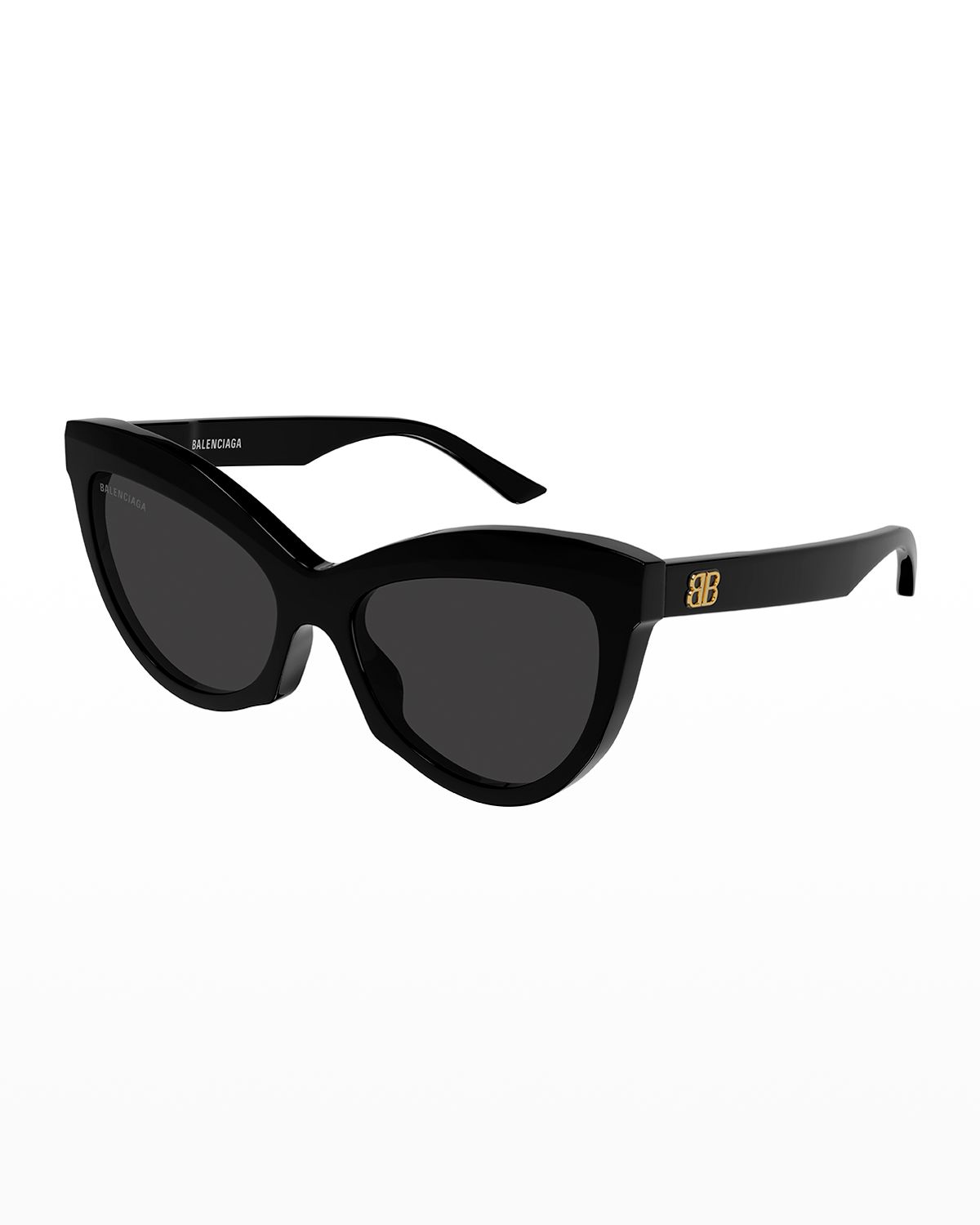Balenciaga Logo Acetate Cat-Eye Sunglasses