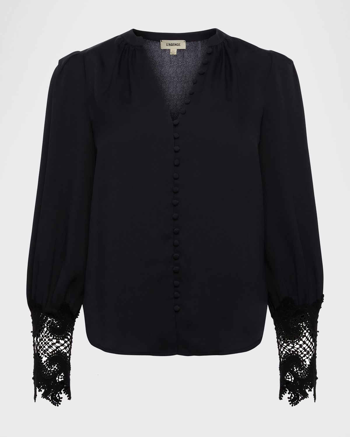 L 'Agence Ava Lace-Cuff Blouse | Thumbnail 8
