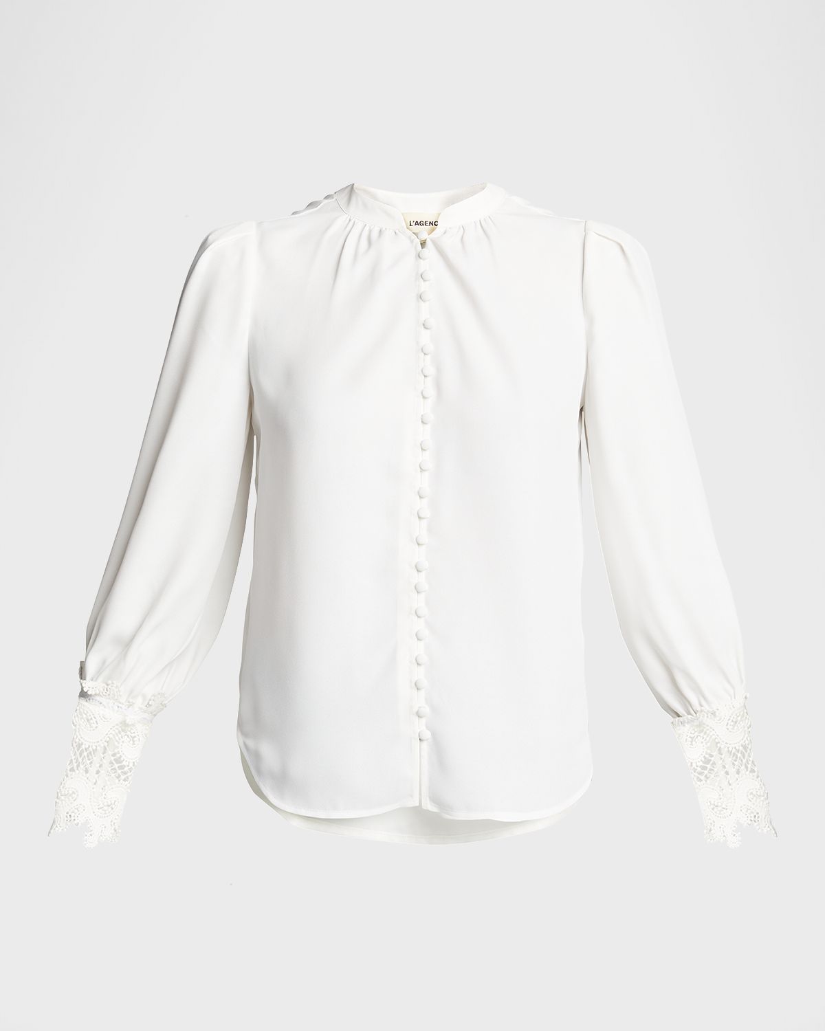 L 'Agence Ava Lace-Cuff Blouse | Thumbnail 7