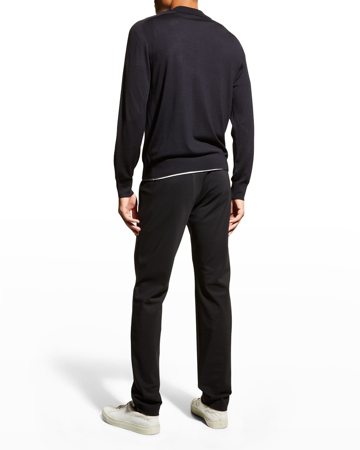Theory Men 's Zaine Precision Ponte Slim-Straight Chino-Style Pants | Thumbnail 3