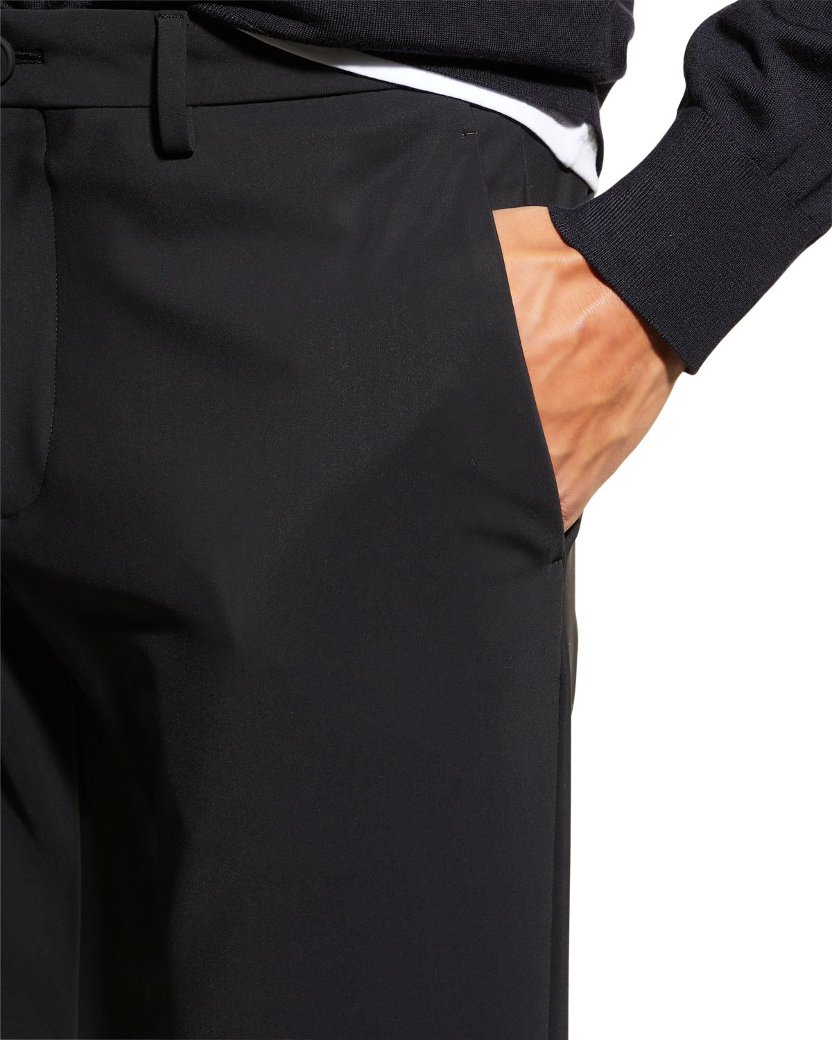 Theory Men 's Zaine Precision Ponte Slim-Straight Chino-Style Pants | Thumbnail 5