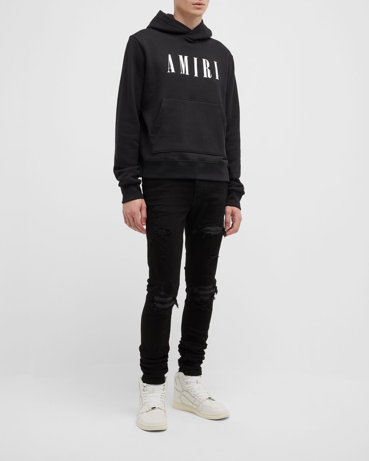 Amiri Men 's MX1 Destroyed Skinny Jeans