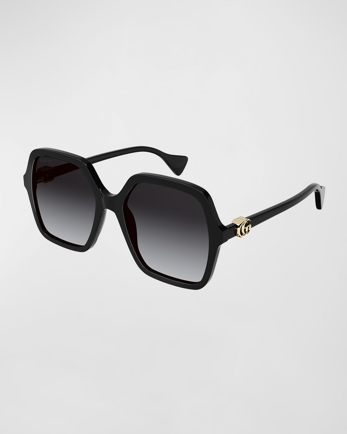 Gucci Oversize Rectangle Acetate Sunglasses