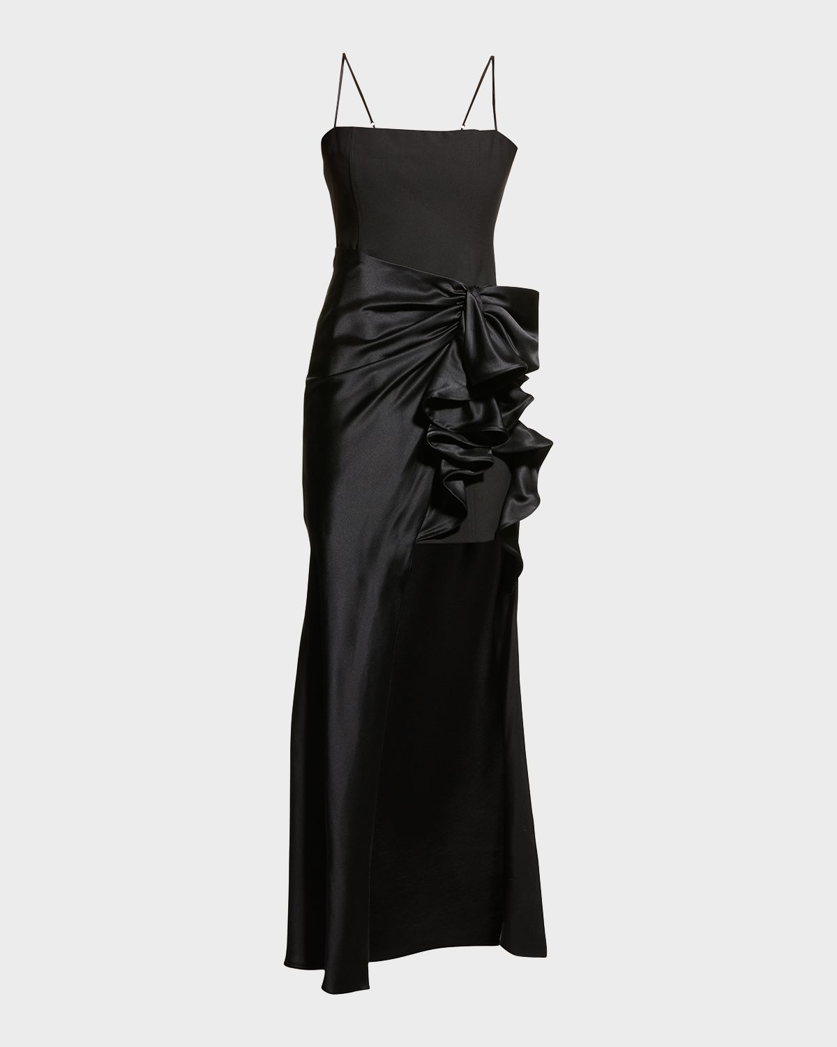 Cinq a Sept Drina Sleeveless Satin Wrap Gown | Thumbnail 6 Cinq a Sept Drina Sleeveless Satin Wrap Gown | Thumbnail 6